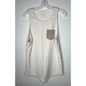 BYLT Drop Cut LUX Tank Top Mens Medium Sleeveless Stretch Muscle Pocket H